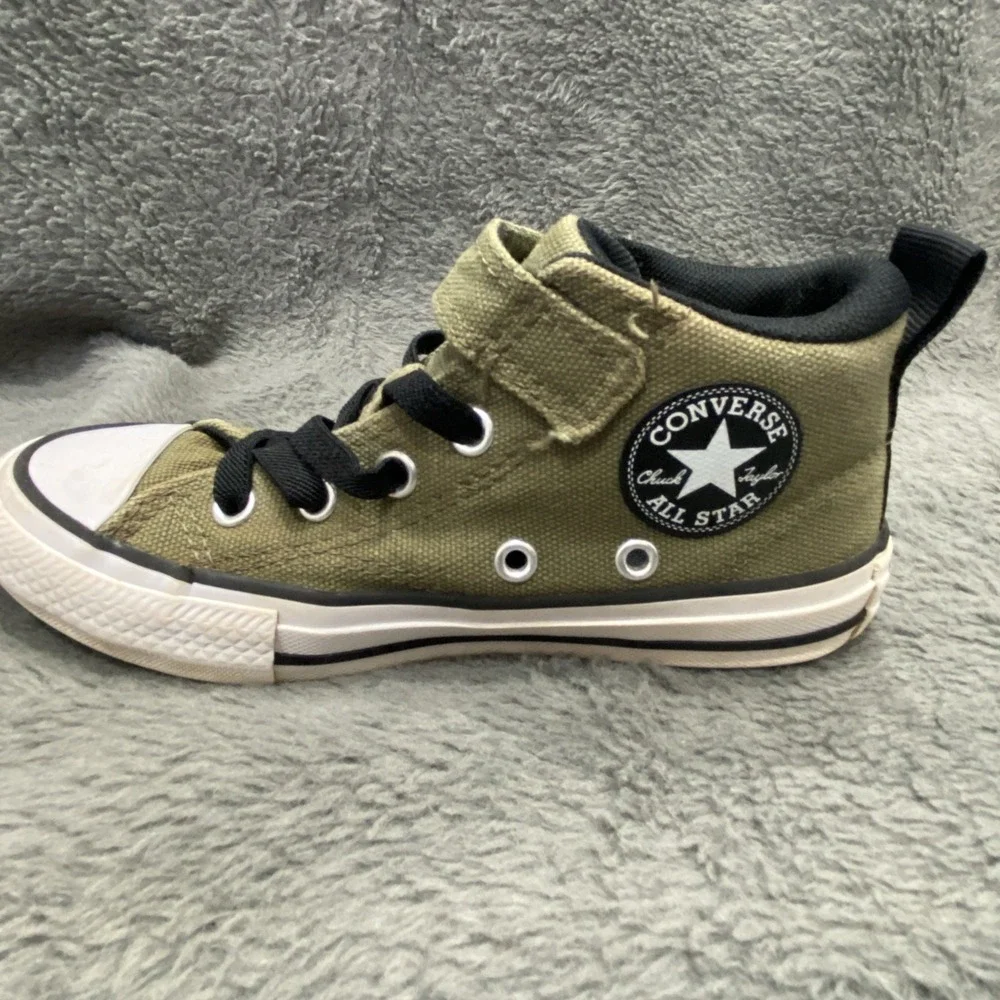 Converse Chuck Taylor All Star Malden Street Mid Top Sneaker Green Boy Youth 12